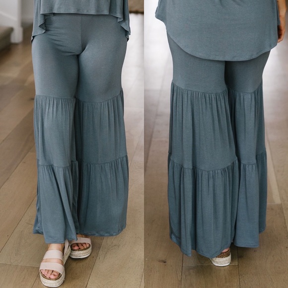 FINAL PRICE❗️ Zoey Flowy Tiered Lounge Pants - Picture 2 of 4